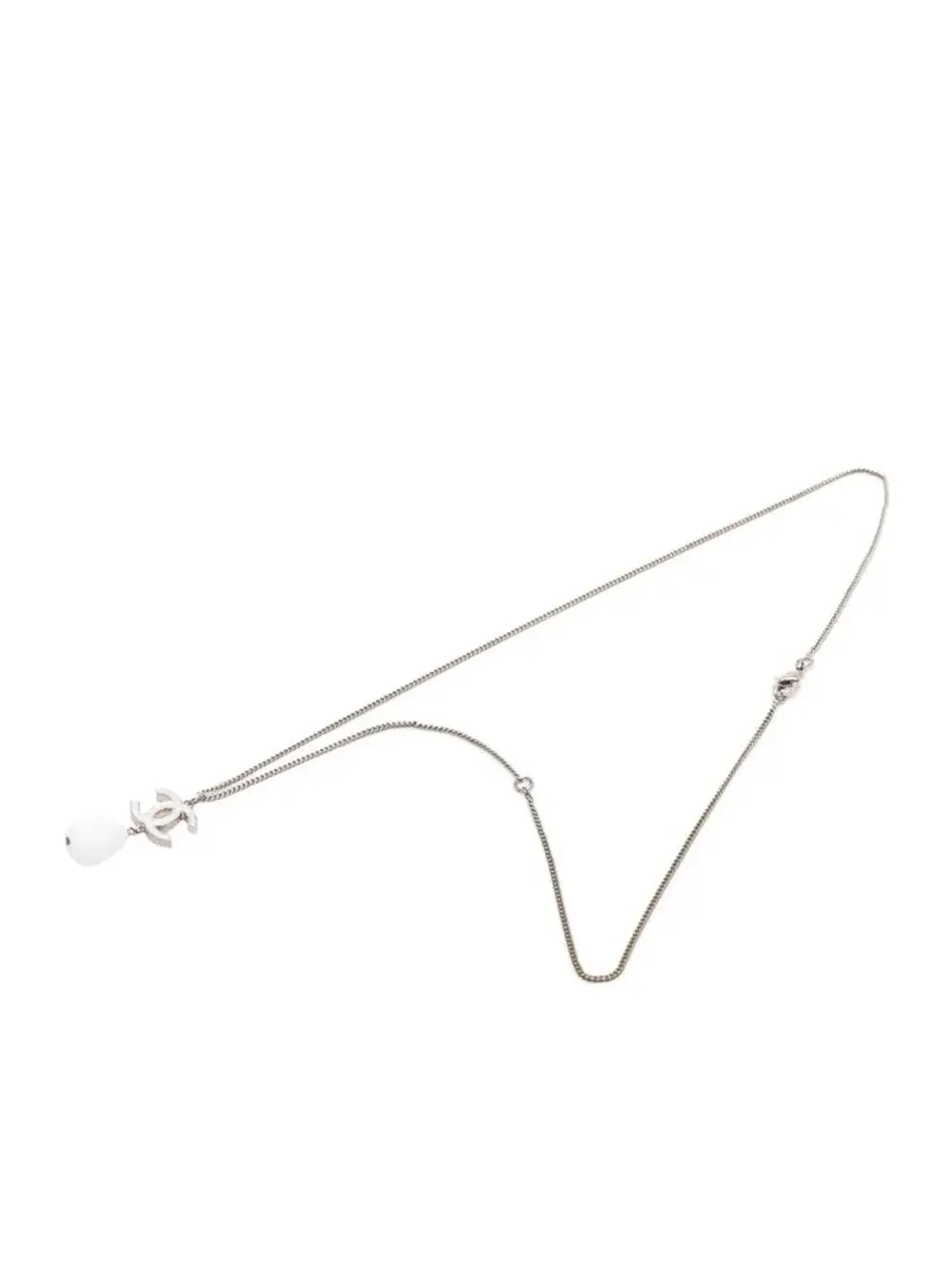 Chanel Cc Logo Chain Pendant Necklace #287792C69B